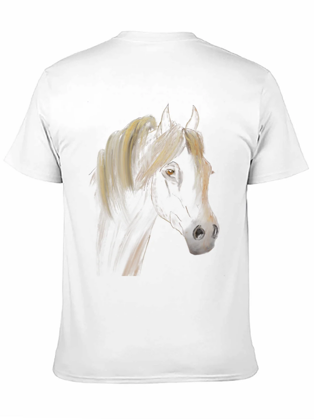 Black Horse Graphic Tee - Stylish Equestrian Shirt