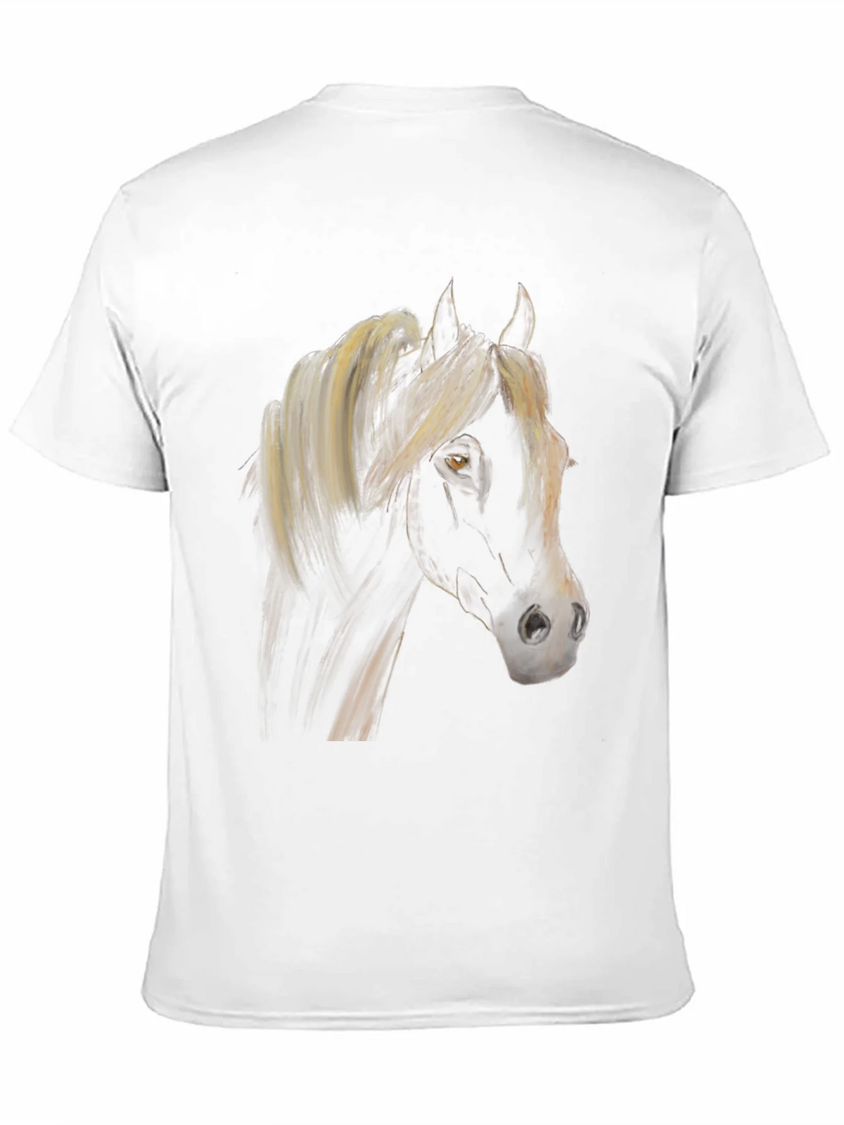 Black Horse Graphic Tee - Stylish Equestrian Shirt