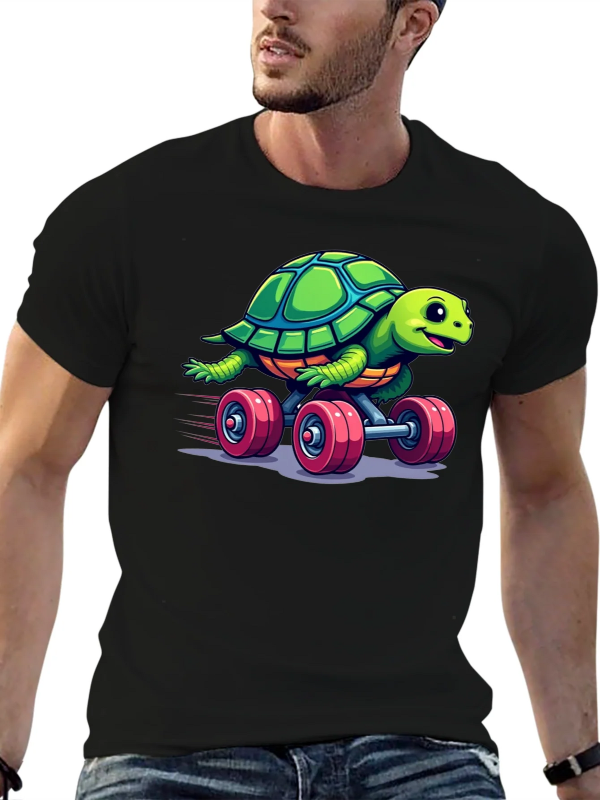 Turtle Skateboard Graphic Tee