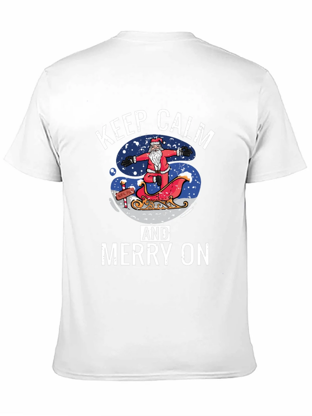 Keep Calm and Merry On Christmas T-Shirt