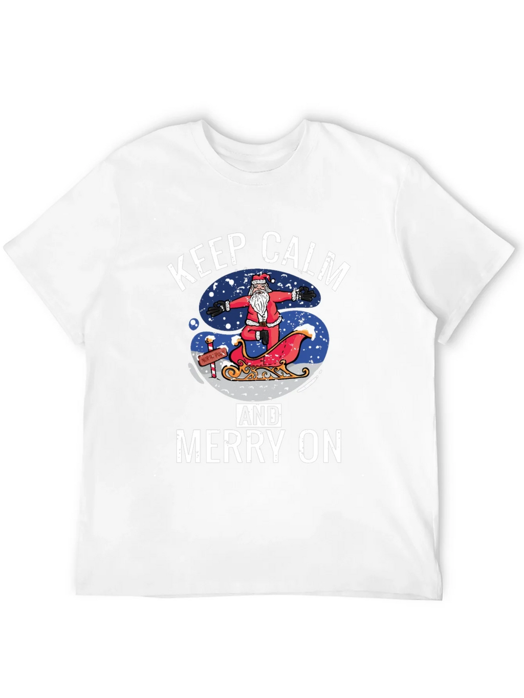 Keep Calm and Merry On Christmas T-Shirt