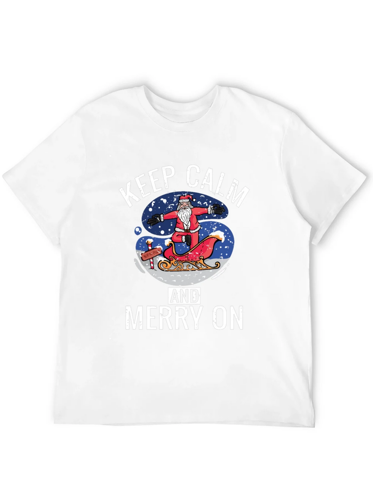 Keep Calm and Merry On Christmas T-Shirt
