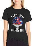 Keep Calm and Merry On Christmas T-Shirt