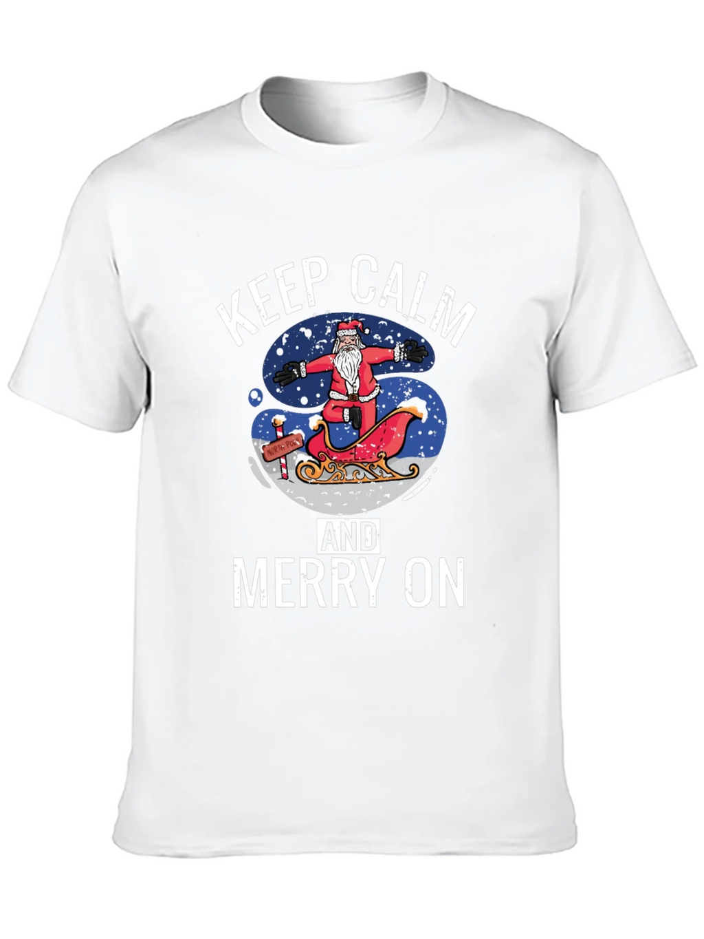 Keep Calm and Merry On Christmas T-Shirt