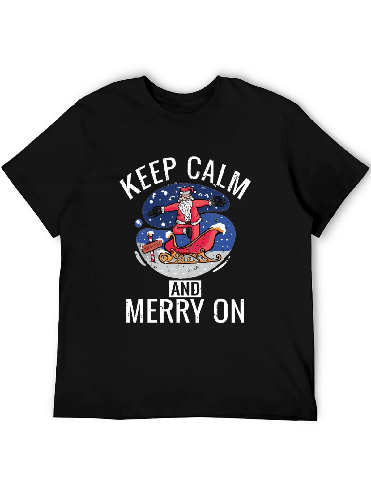 Keep Calm and Merry On Christmas T-Shirt