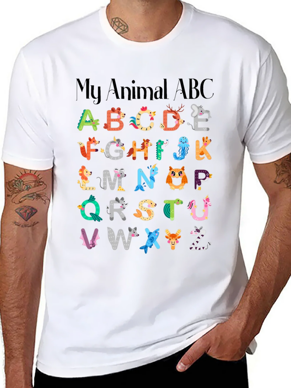 Animal ABC T-Shirt - Educational Kids Tee
