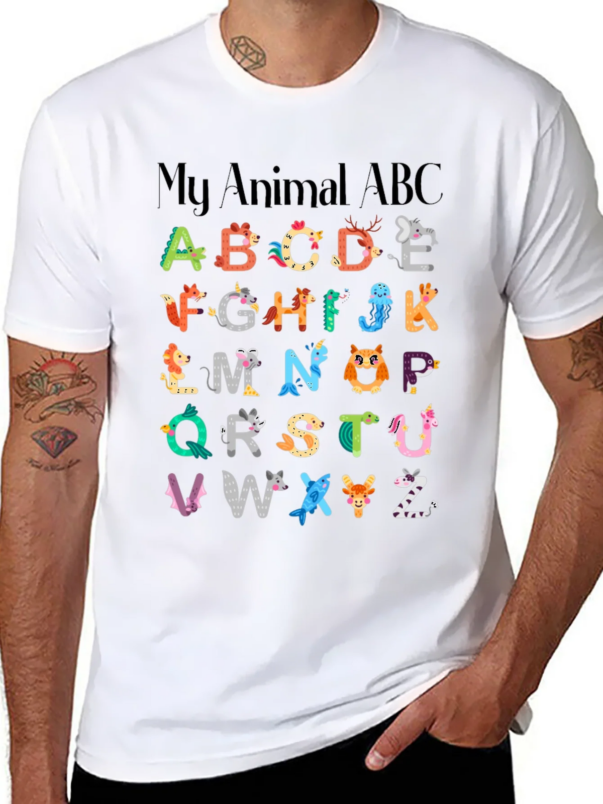 Animal ABC T-Shirt - Educational Kids Tee