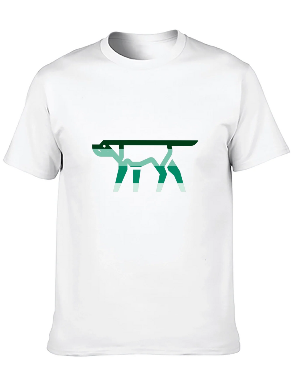 Abstract Dog Graphic Tee - Stylish Black T-Shirt