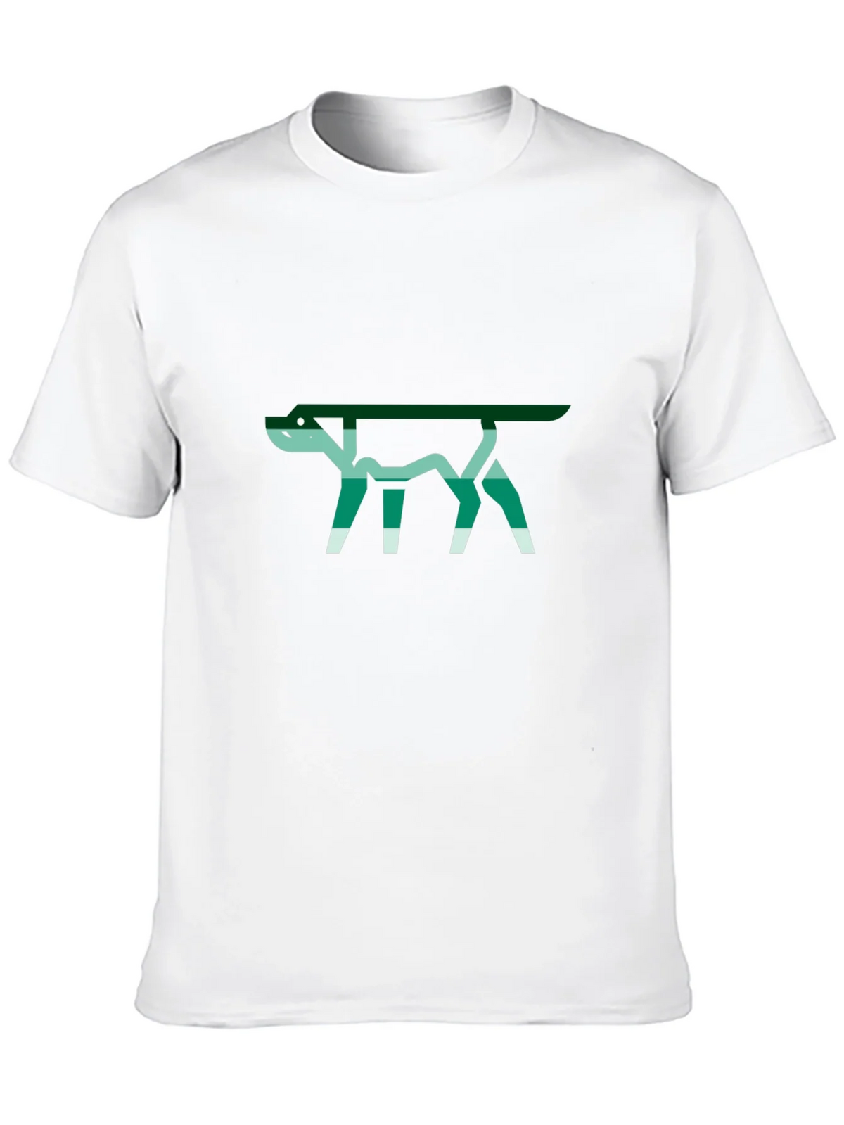 Abstract Dog Graphic Tee - Stylish Black T-Shirt
