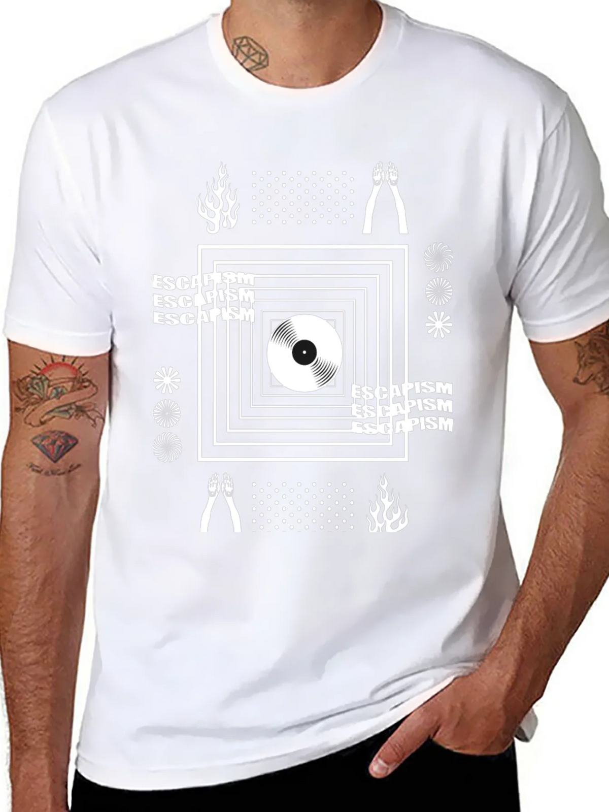 Escapism Graphic Tee - Modern Design Comfort Fit