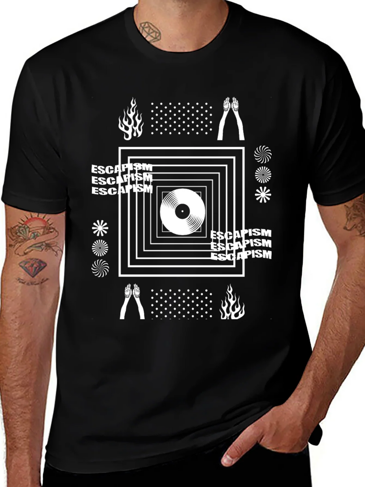 Escapism Graphic Tee - Modern Design Comfort Fit