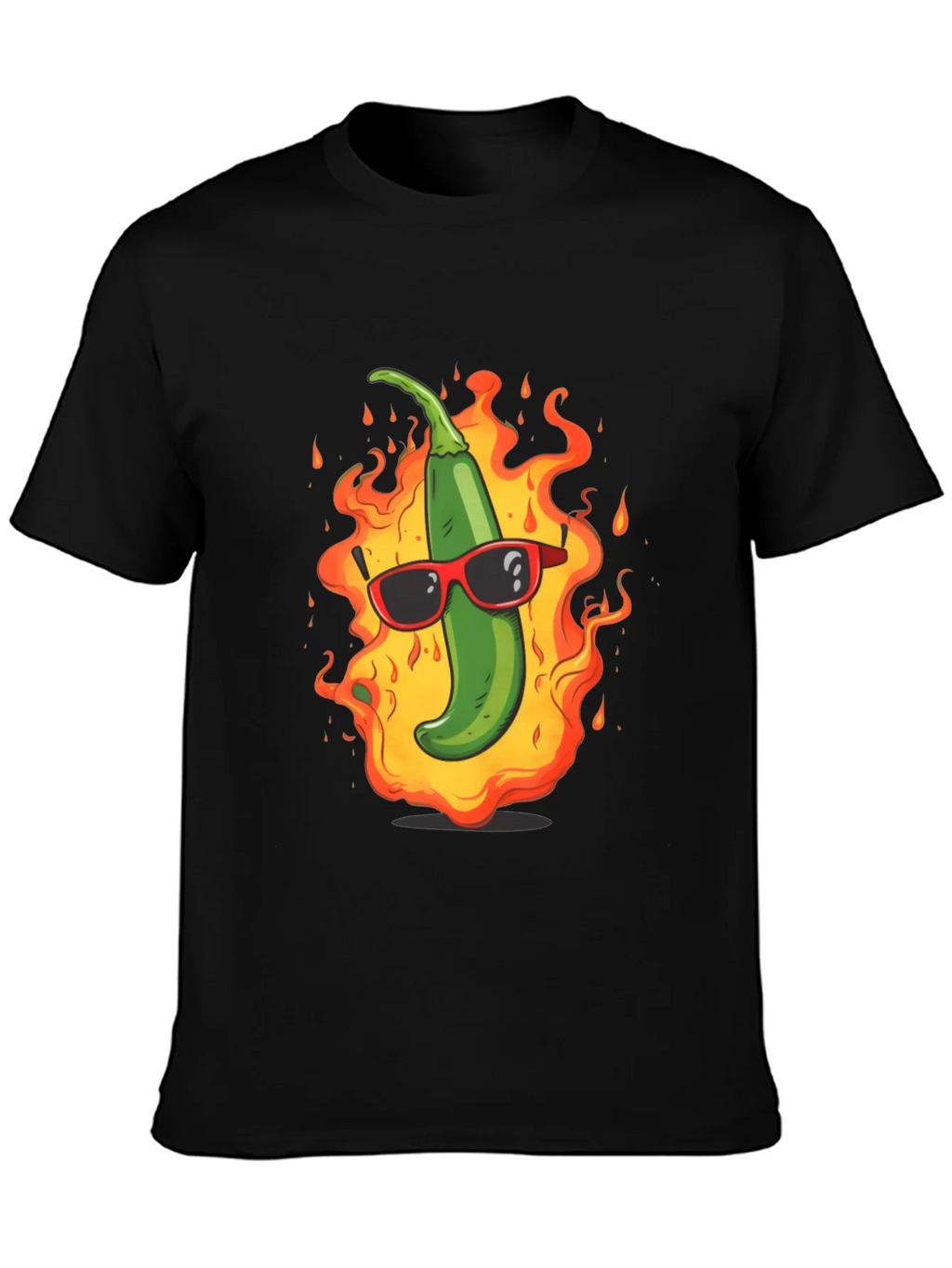 Spicy Hot Pepper Graphic Tee - Cool & Casual