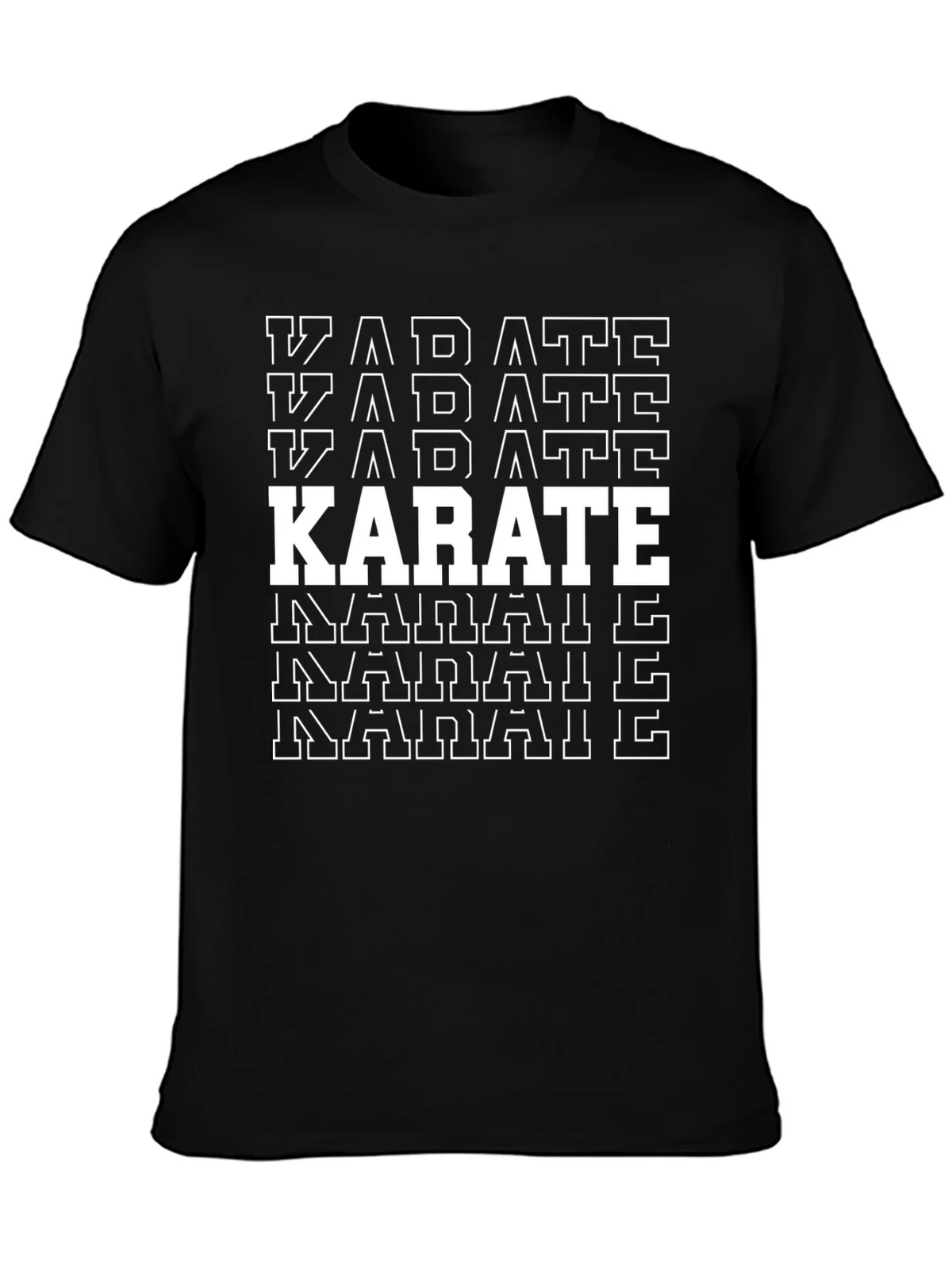 Karate Graphic T-Shirt - Black Martial Arts Tee