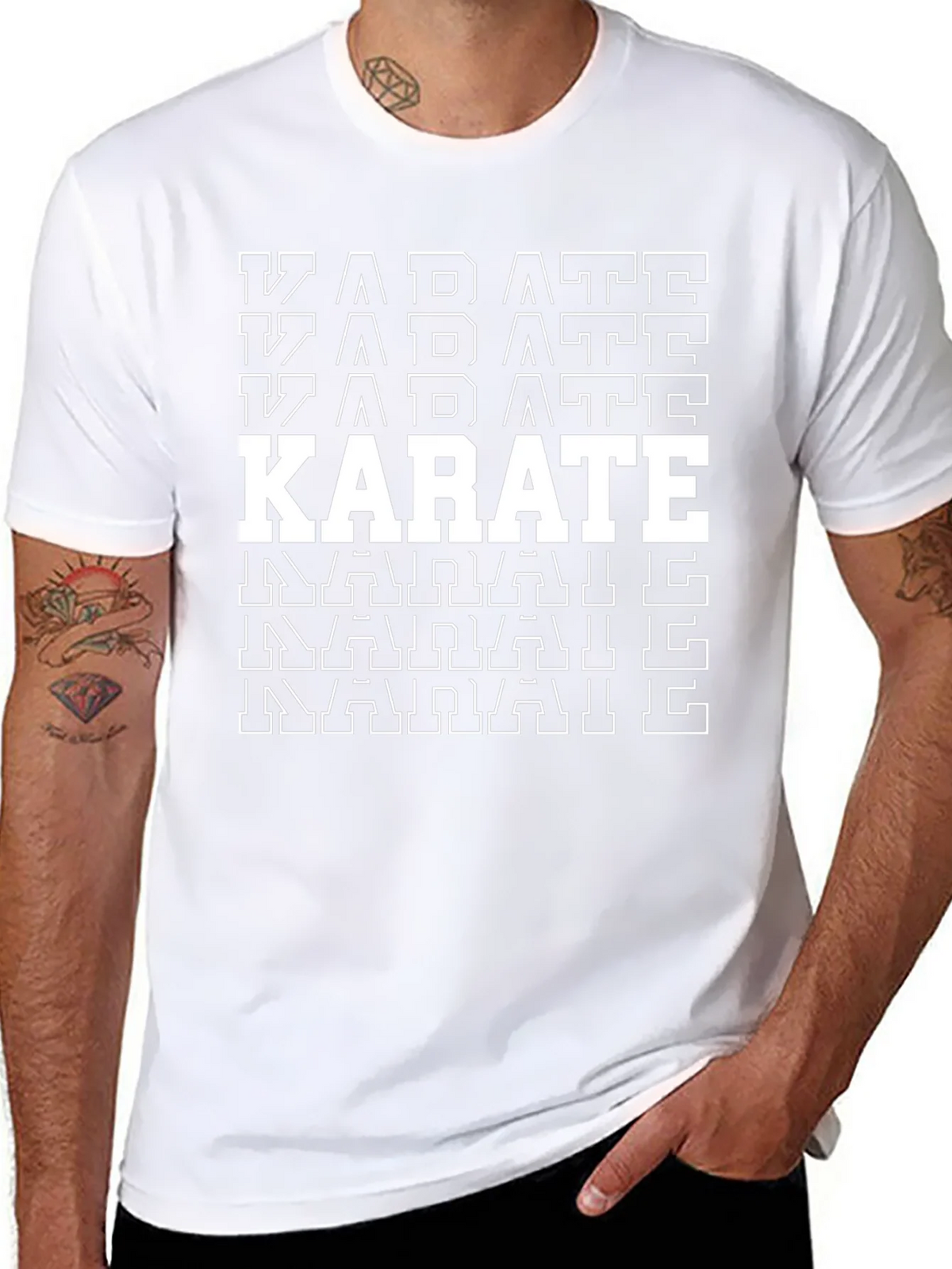 Karate Graphic T-Shirt - Black Martial Arts Tee