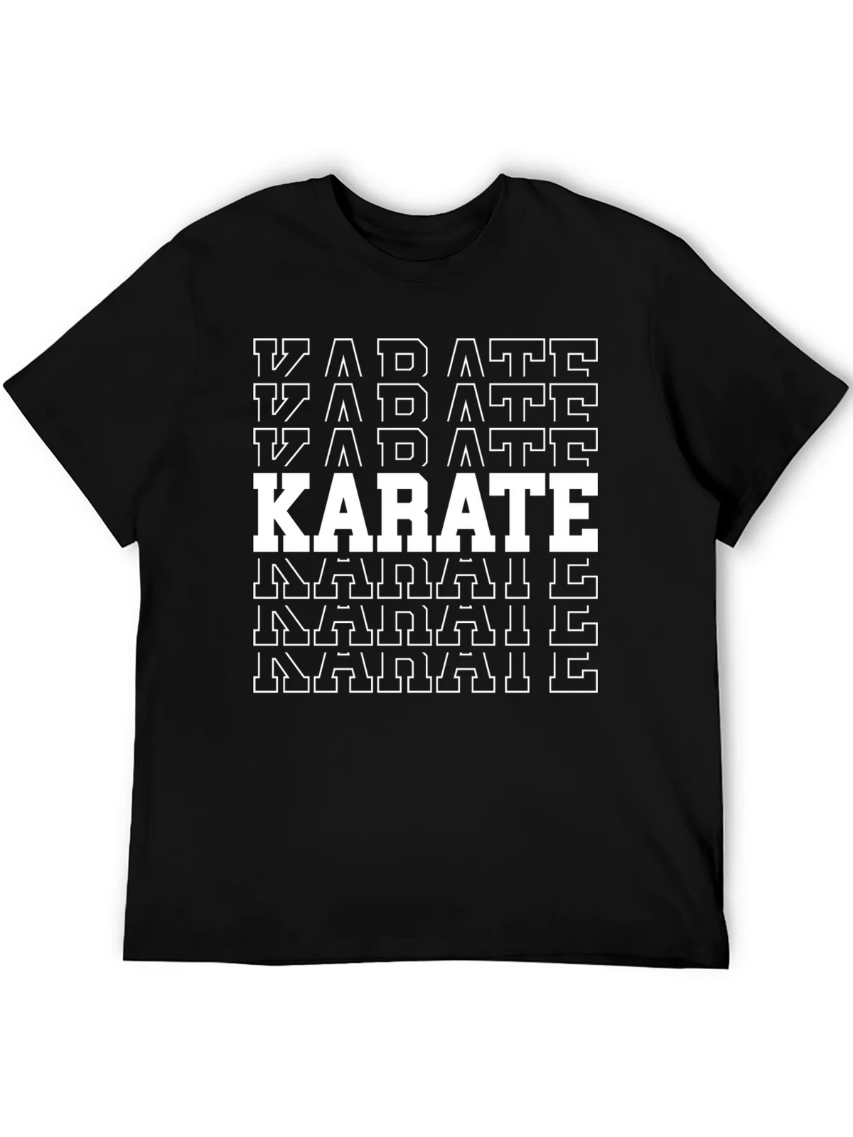 Karate Graphic T-Shirt - Black Martial Arts Tee