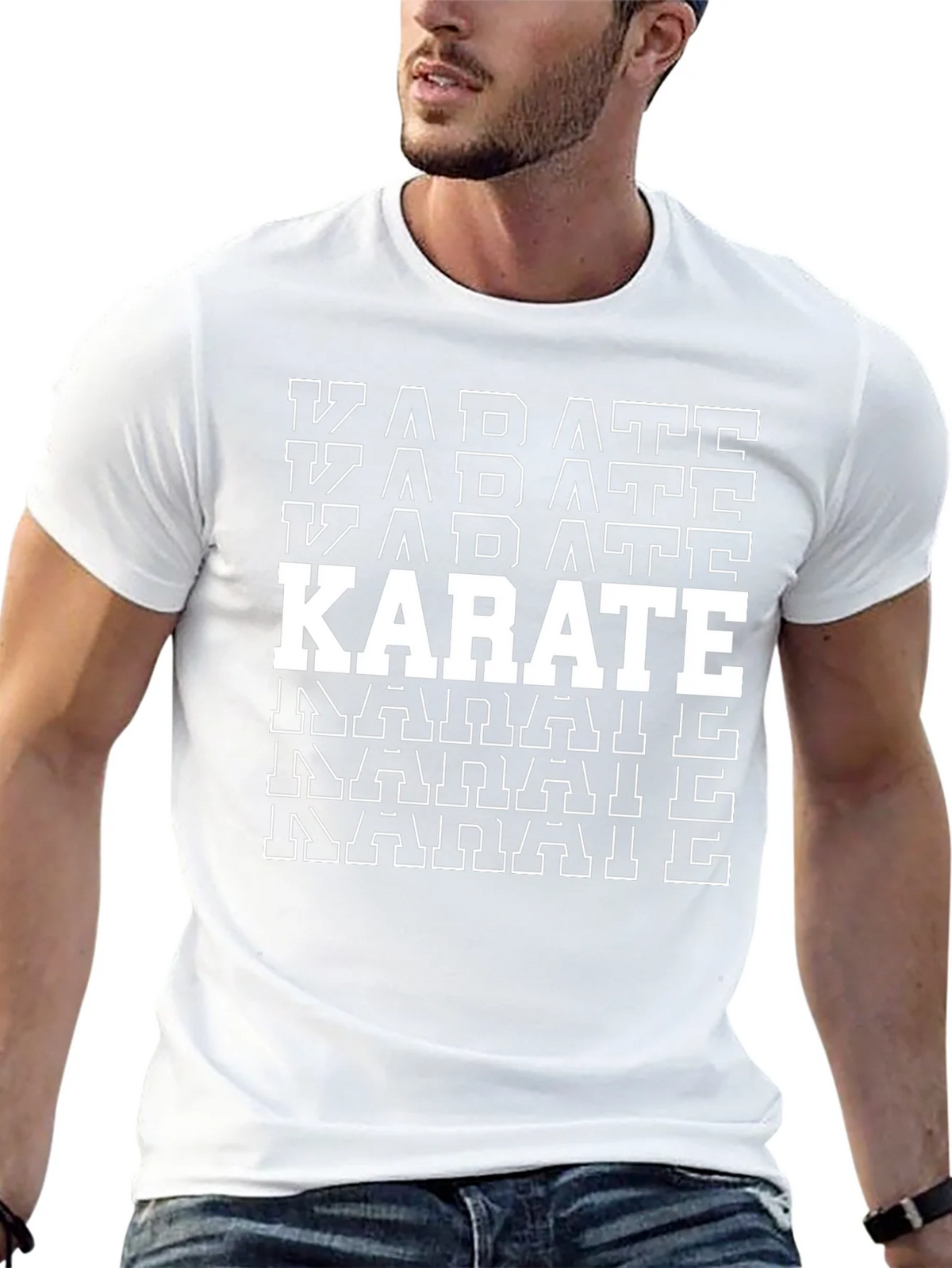 Karate Graphic T-Shirt - Black Martial Arts Tee