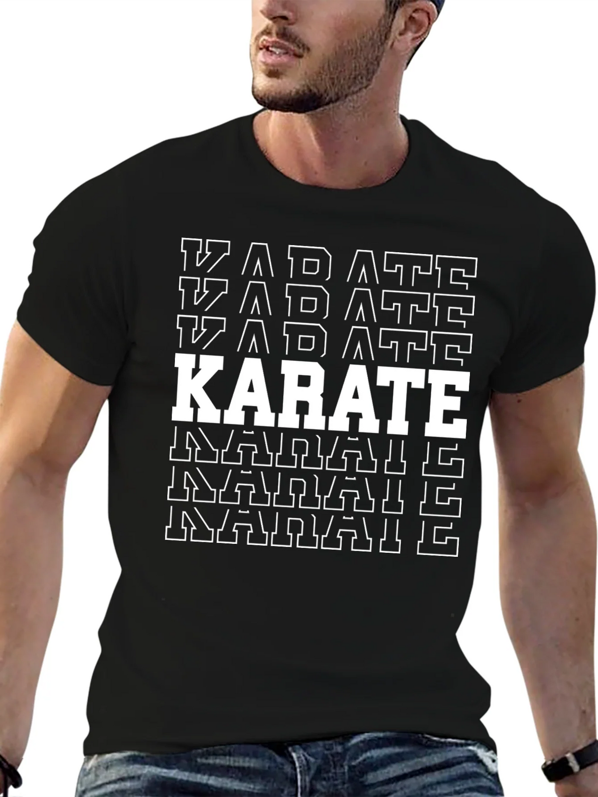 Karate Graphic T-Shirt - Black Martial Arts Tee