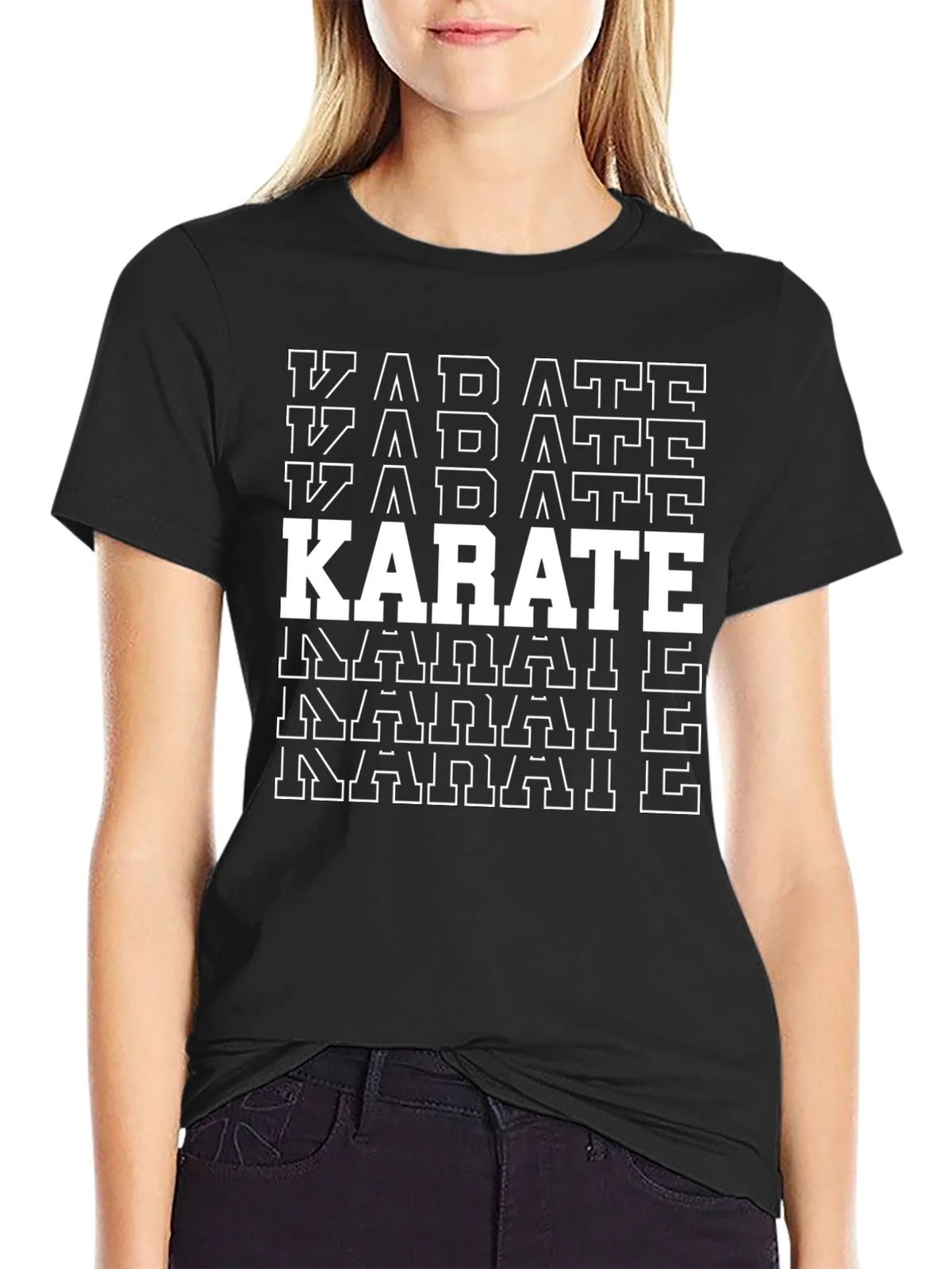Karate Graphic T-Shirt - Black Martial Arts Tee