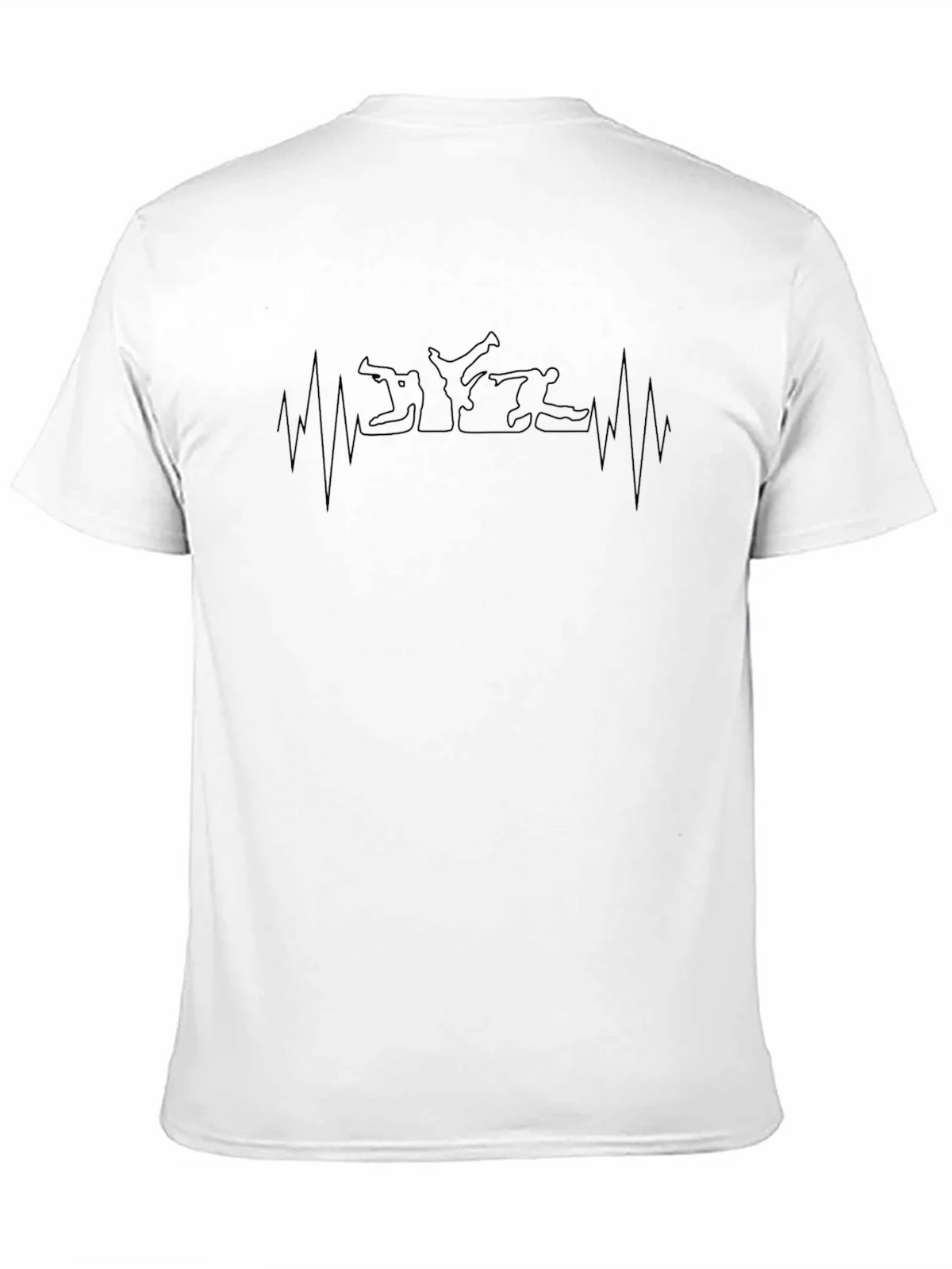 Martial Arts Heartbeat T-Shirt - Black