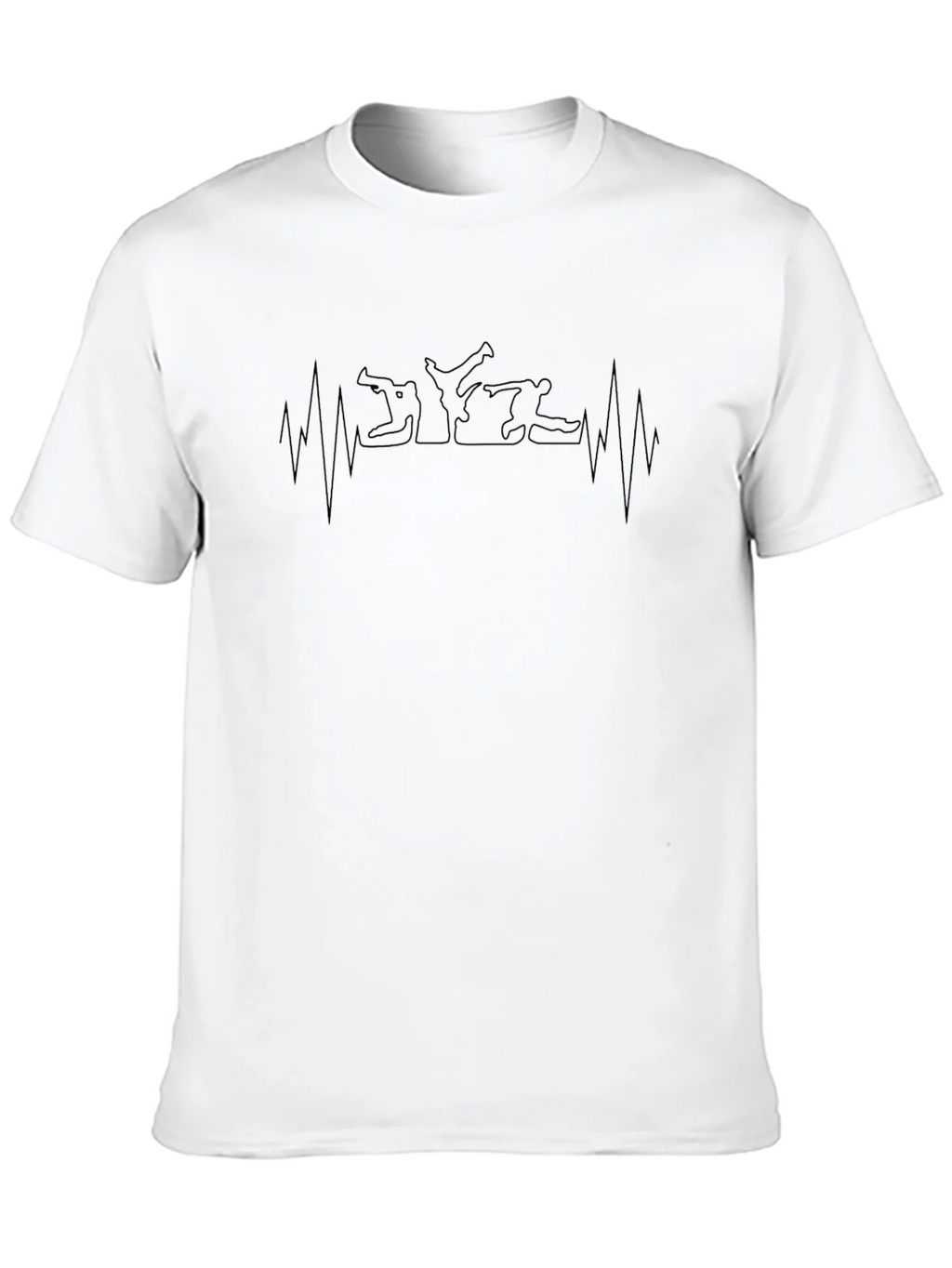 Martial Arts Heartbeat T-Shirt - Black