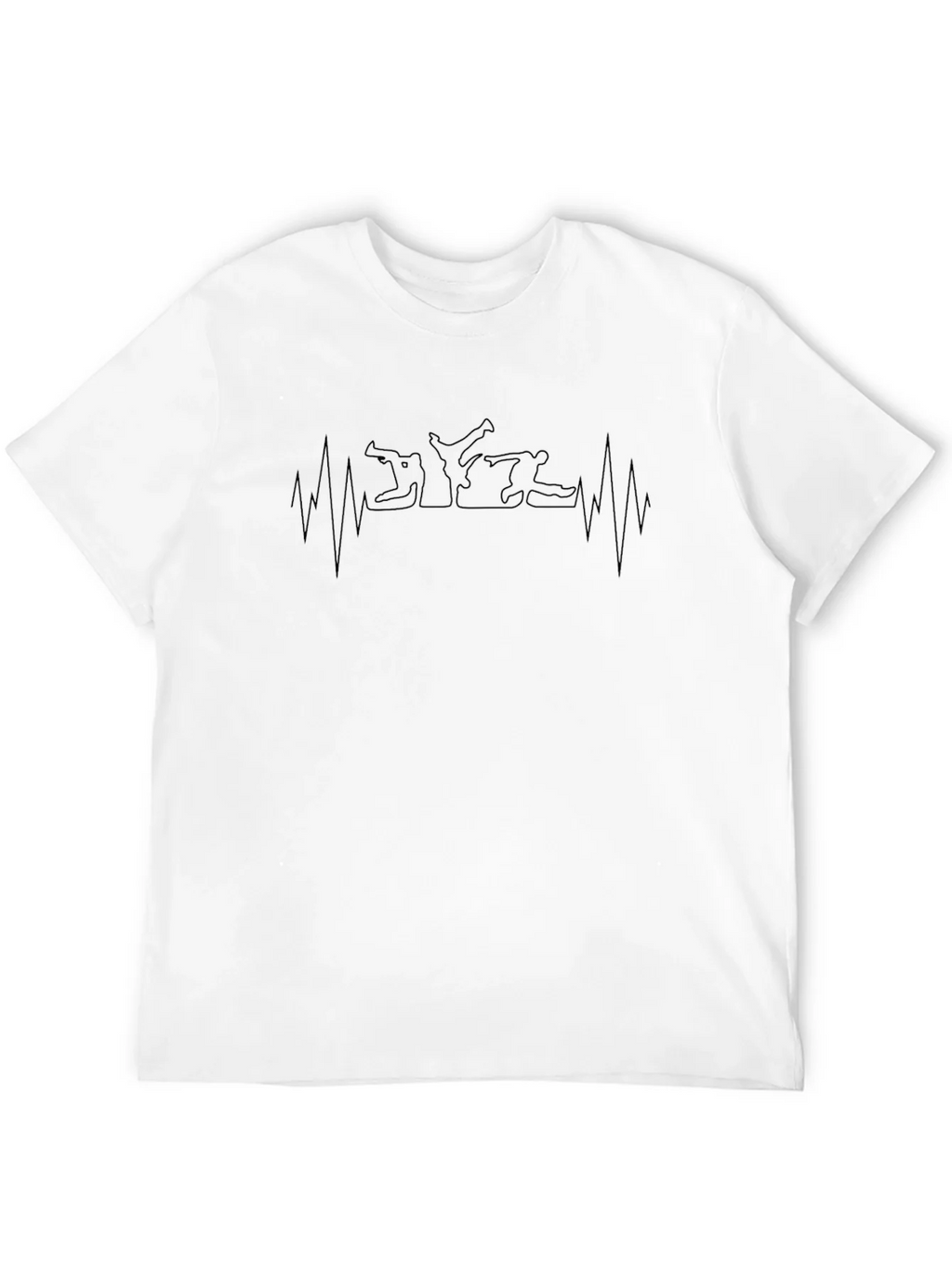 Martial Arts Heartbeat T-Shirt - Black