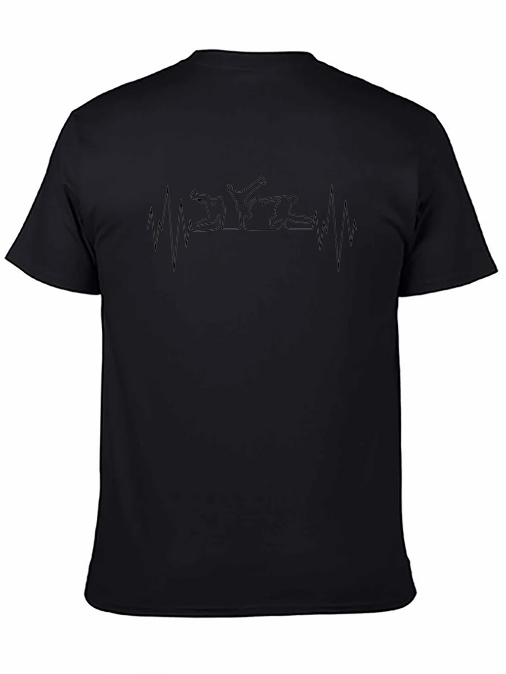 Martial Arts Heartbeat T-Shirt - Black