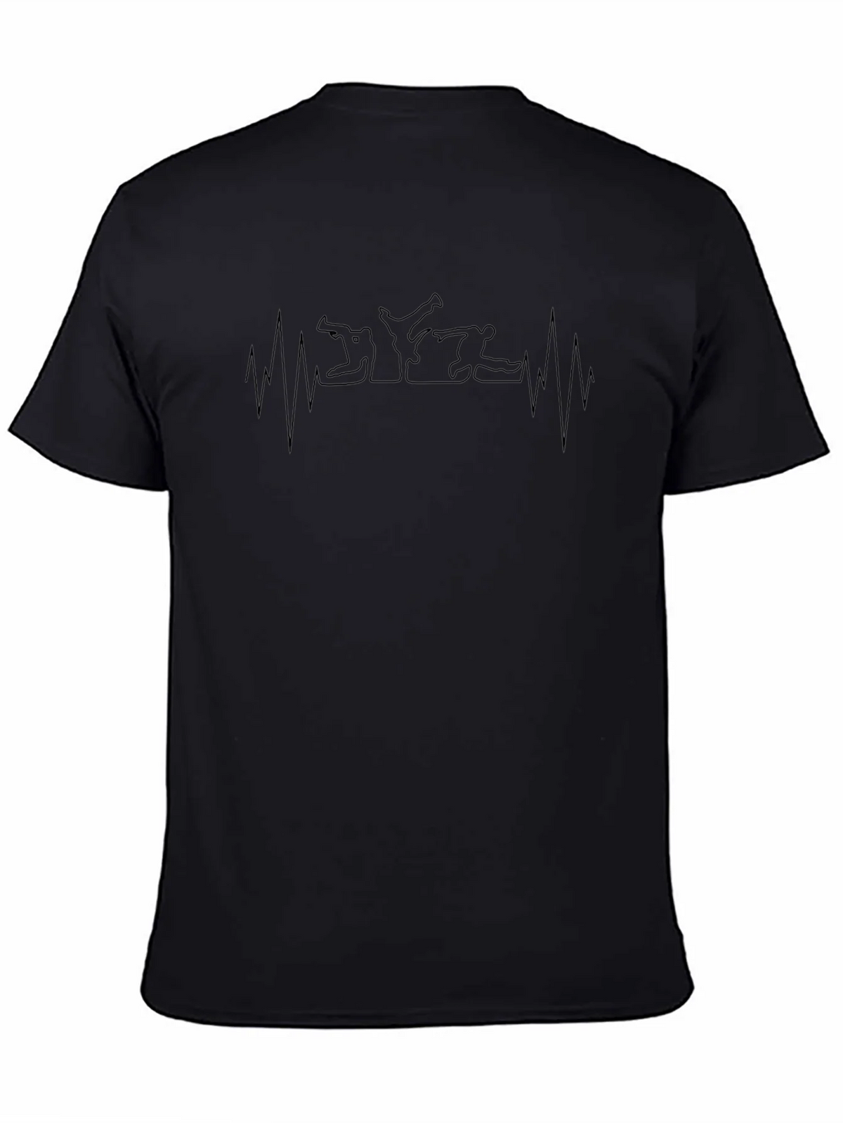 Martial Arts Heartbeat T-Shirt - Black