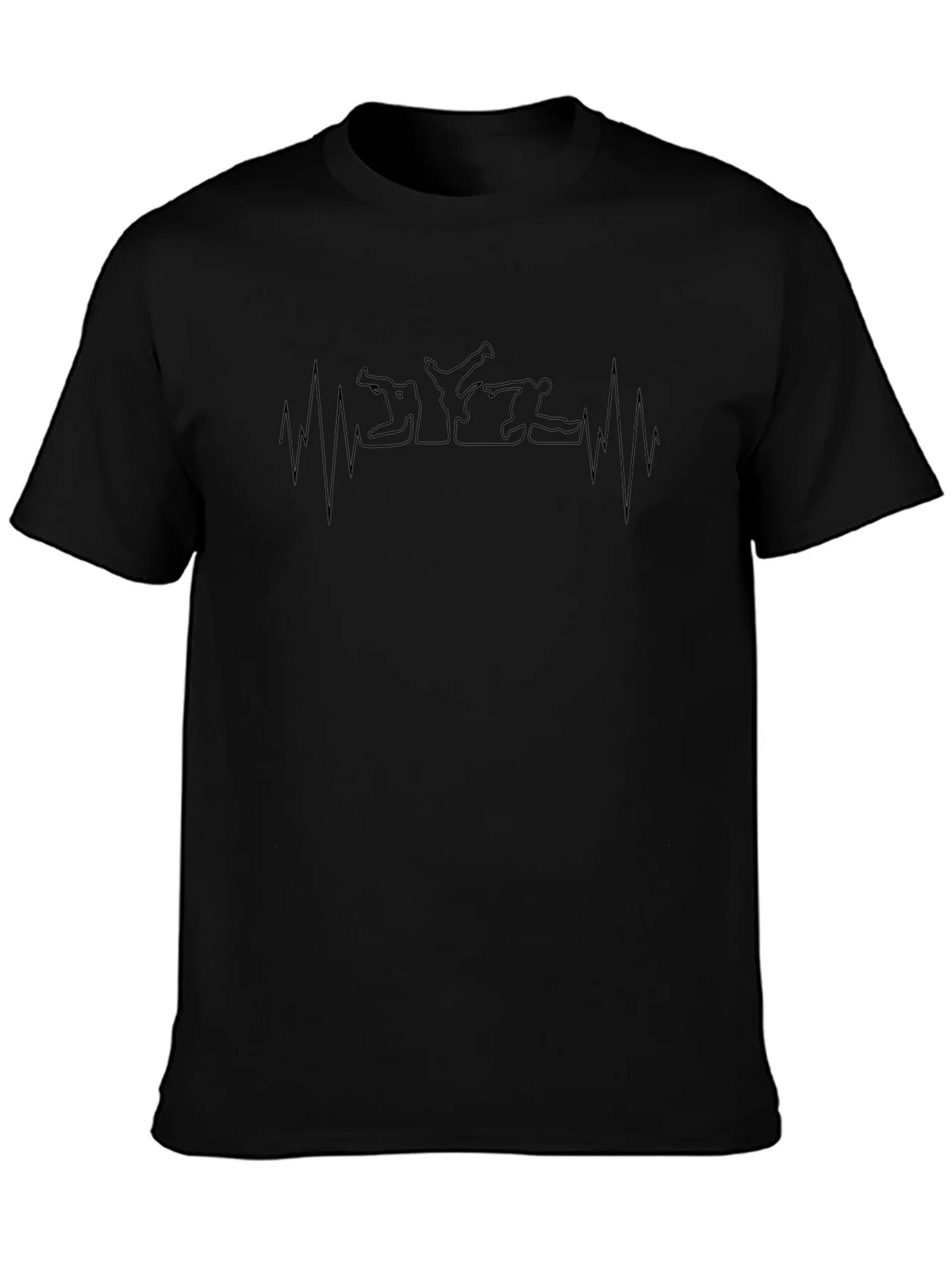 Martial Arts Heartbeat T-Shirt - Black