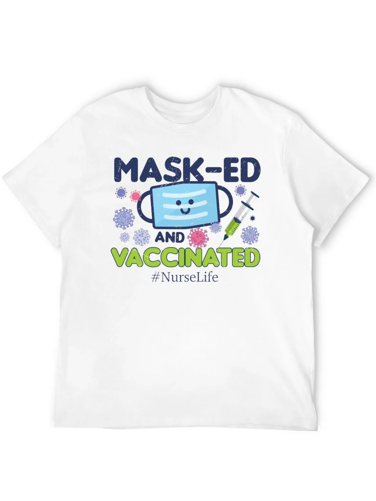 Masked and Vaccinated Graphic T-Shirt