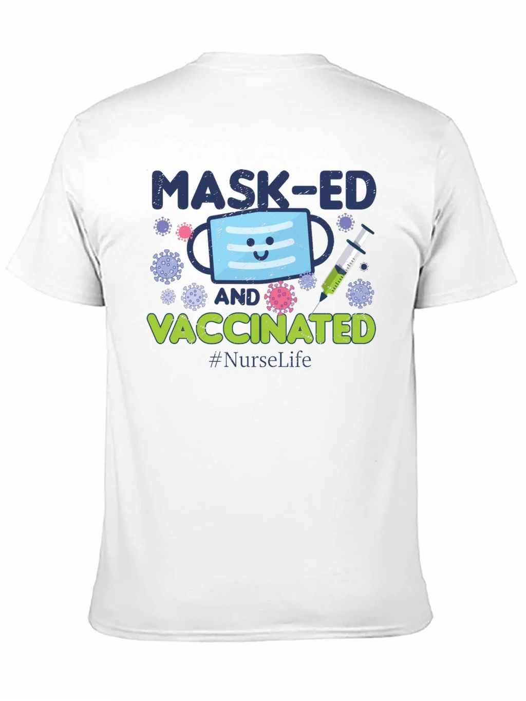 Masked and Vaccinated Graphic T-Shirt
