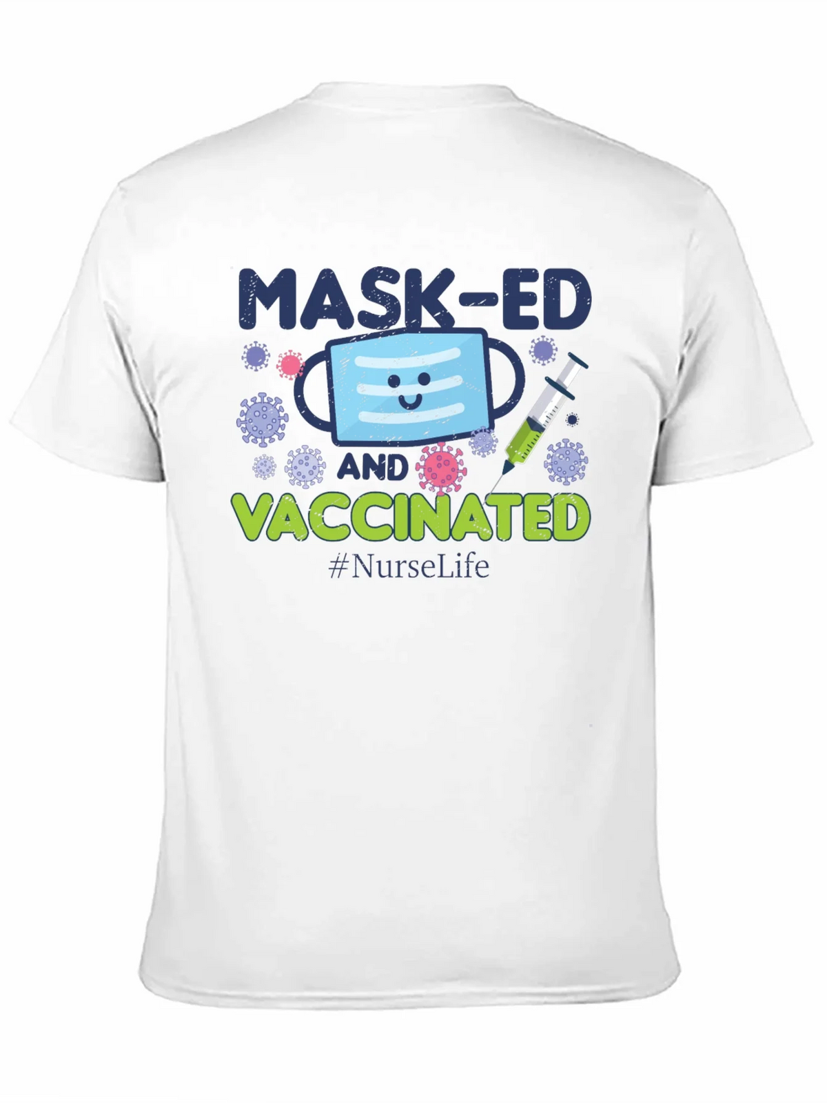 Masked and Vaccinated Graphic T-Shirt