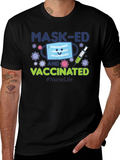 Masked and Vaccinated Graphic T-Shirt