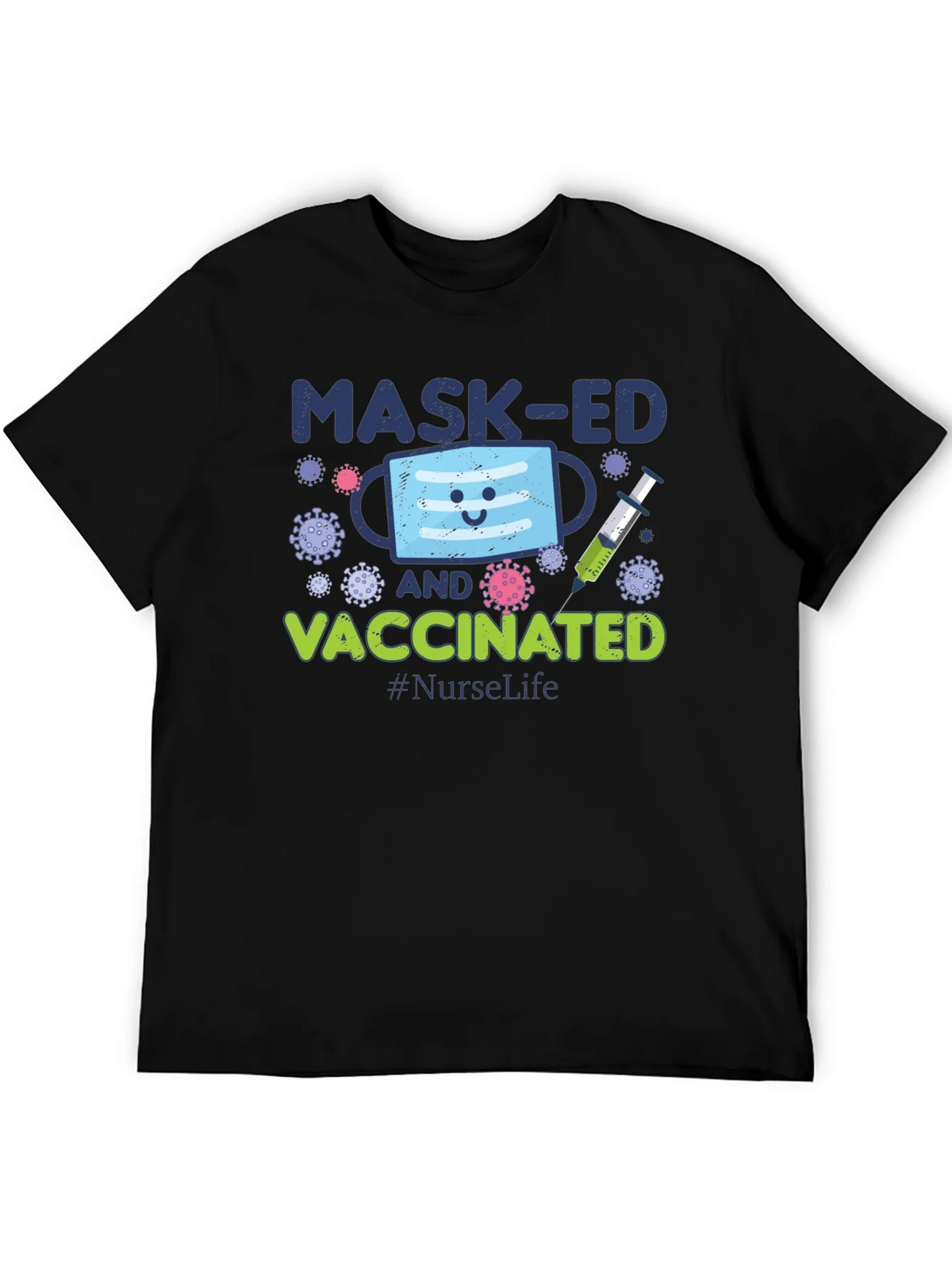 Masked and Vaccinated Graphic T-Shirt