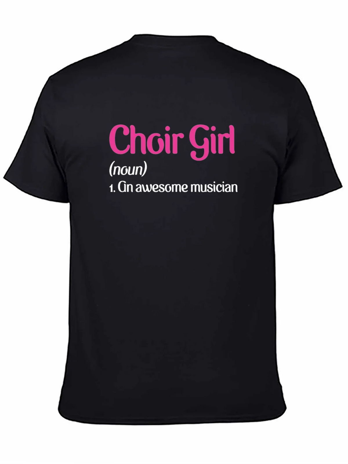 Choir Girl Awesome Musician Black T-Shirt