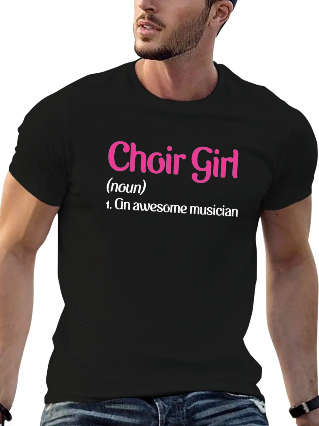 Choir Girl Awesome Musician Black T-Shirt