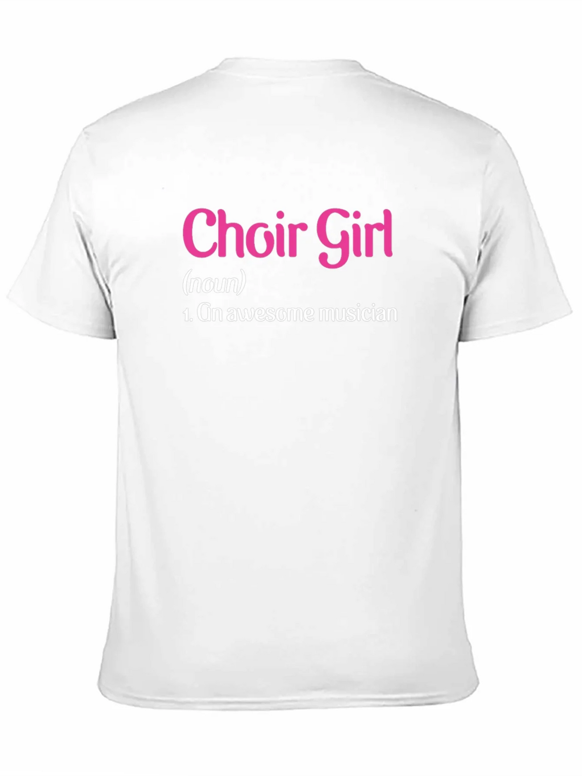 Choir Girl Awesome Musician Black T-Shirt