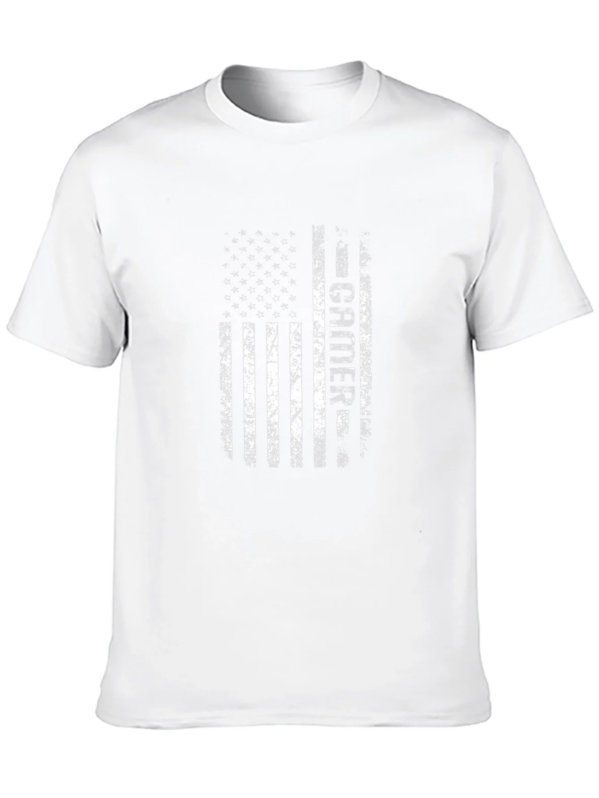 Distressed American Flag Teacher Graphic T-Shirt