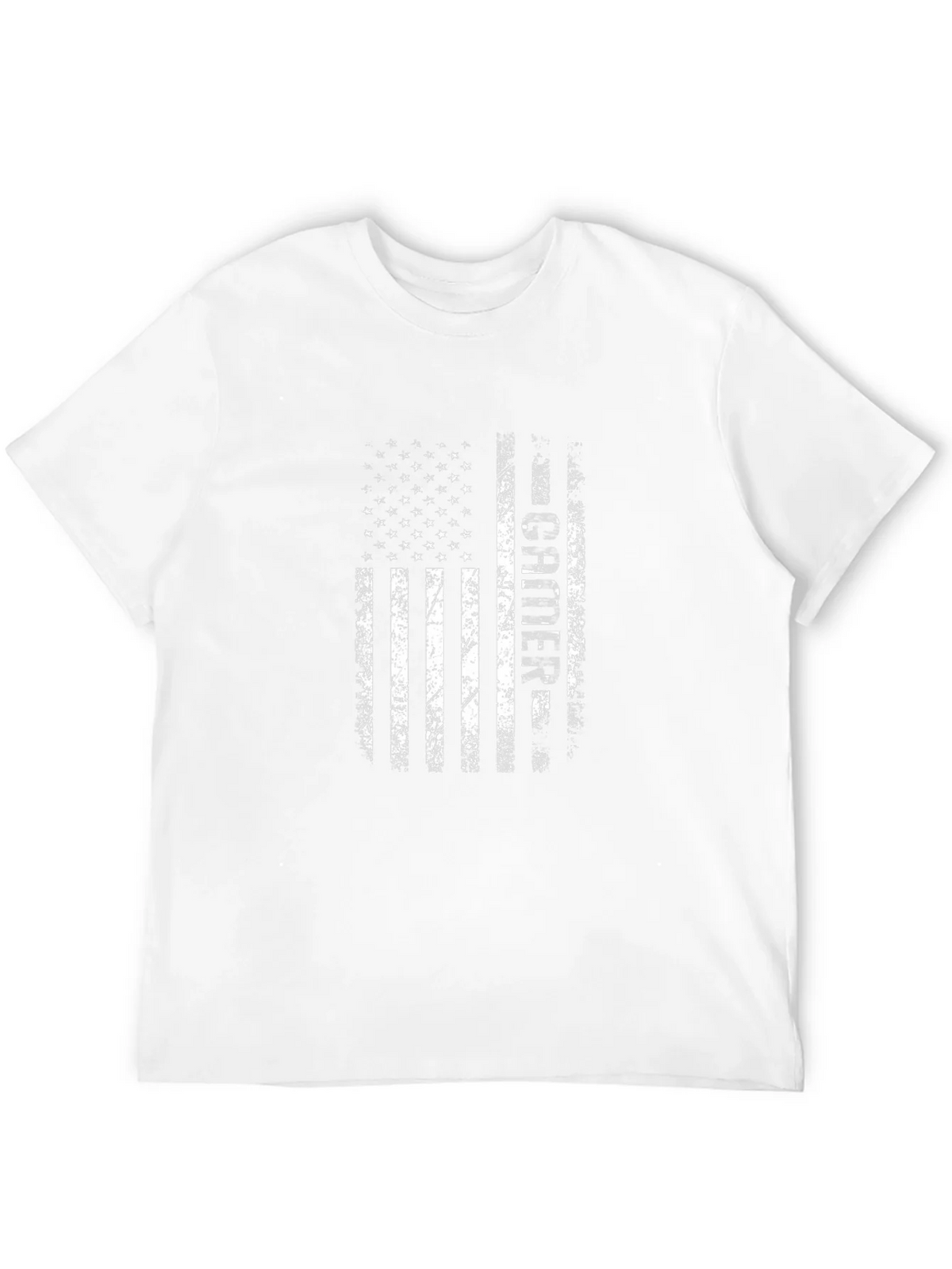 Distressed American Flag Teacher Graphic T-Shirt