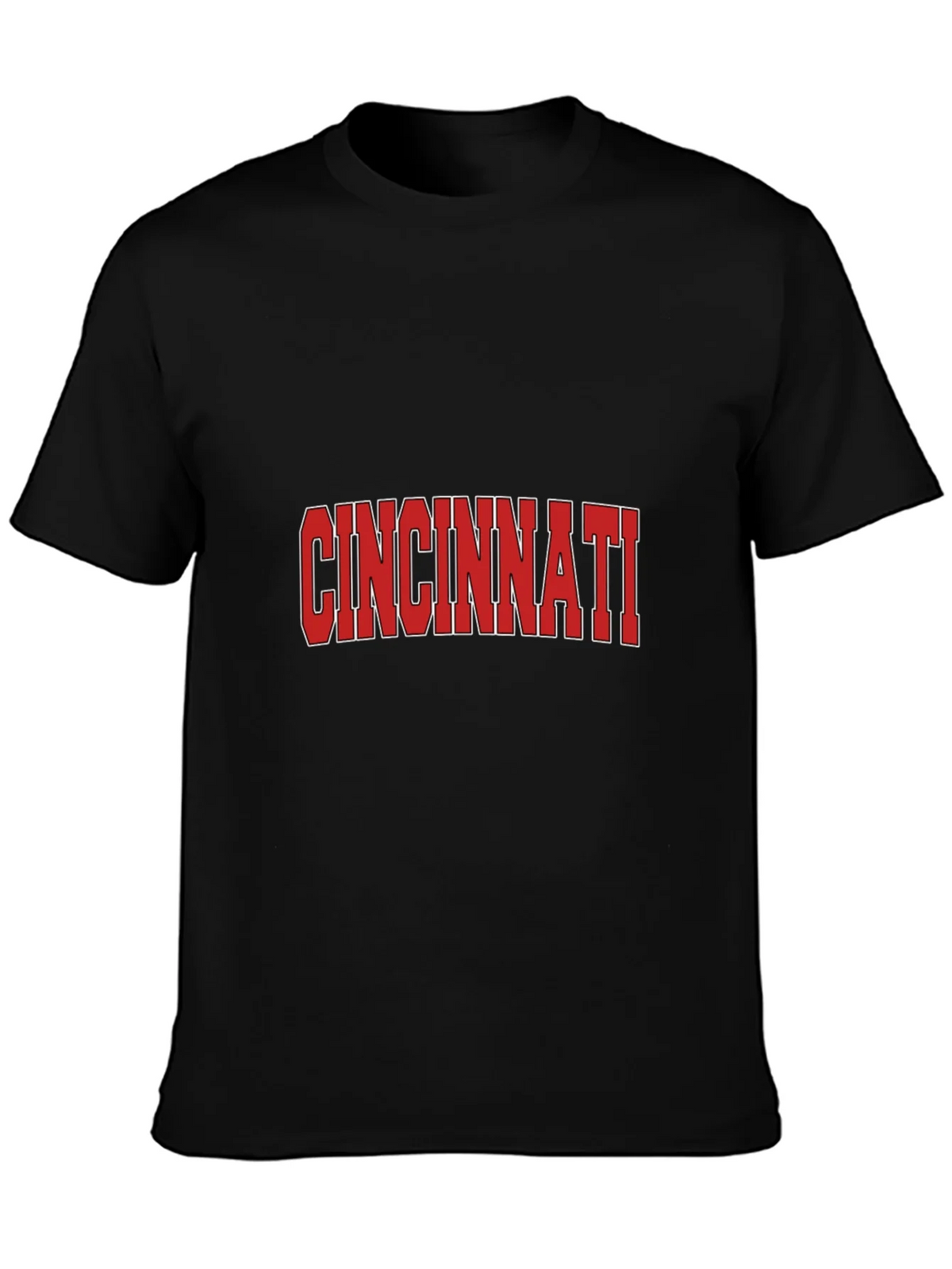 Cincinnati Reds Style Black T-Shirt