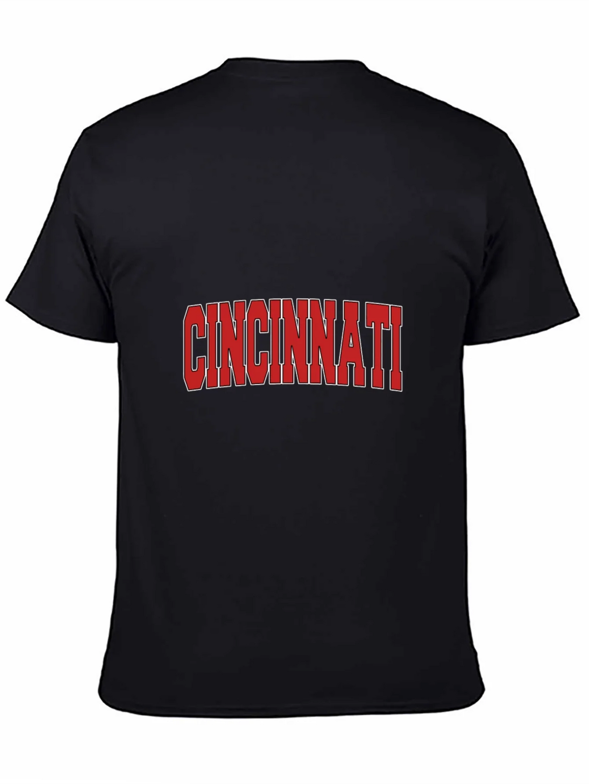 Cincinnati Reds Style Black T-Shirt