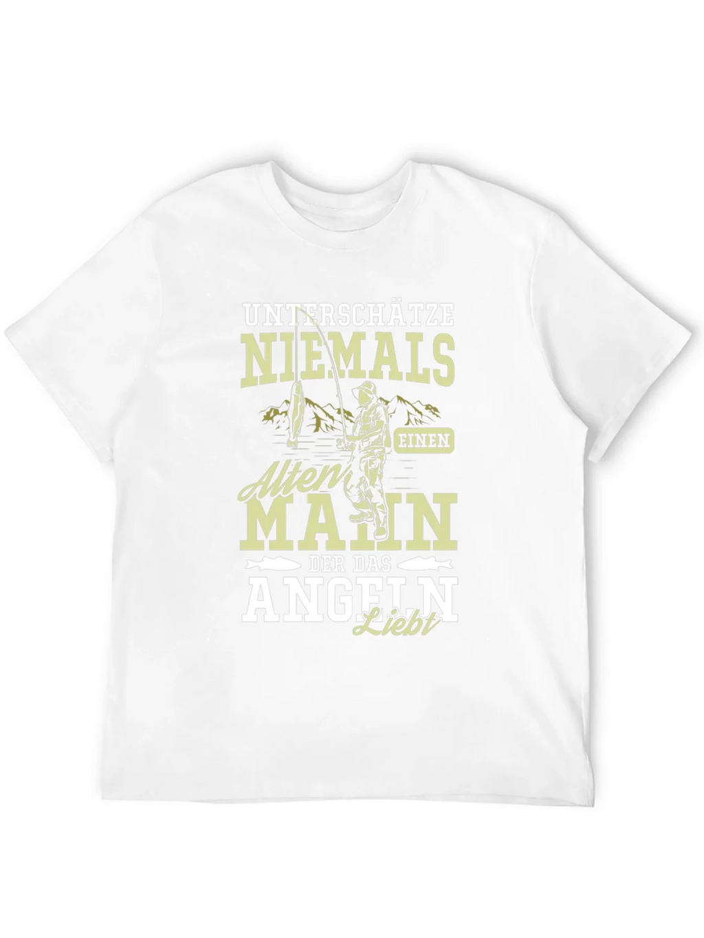 Fishing Lover T-Shirt Never Underestimate An Old Man