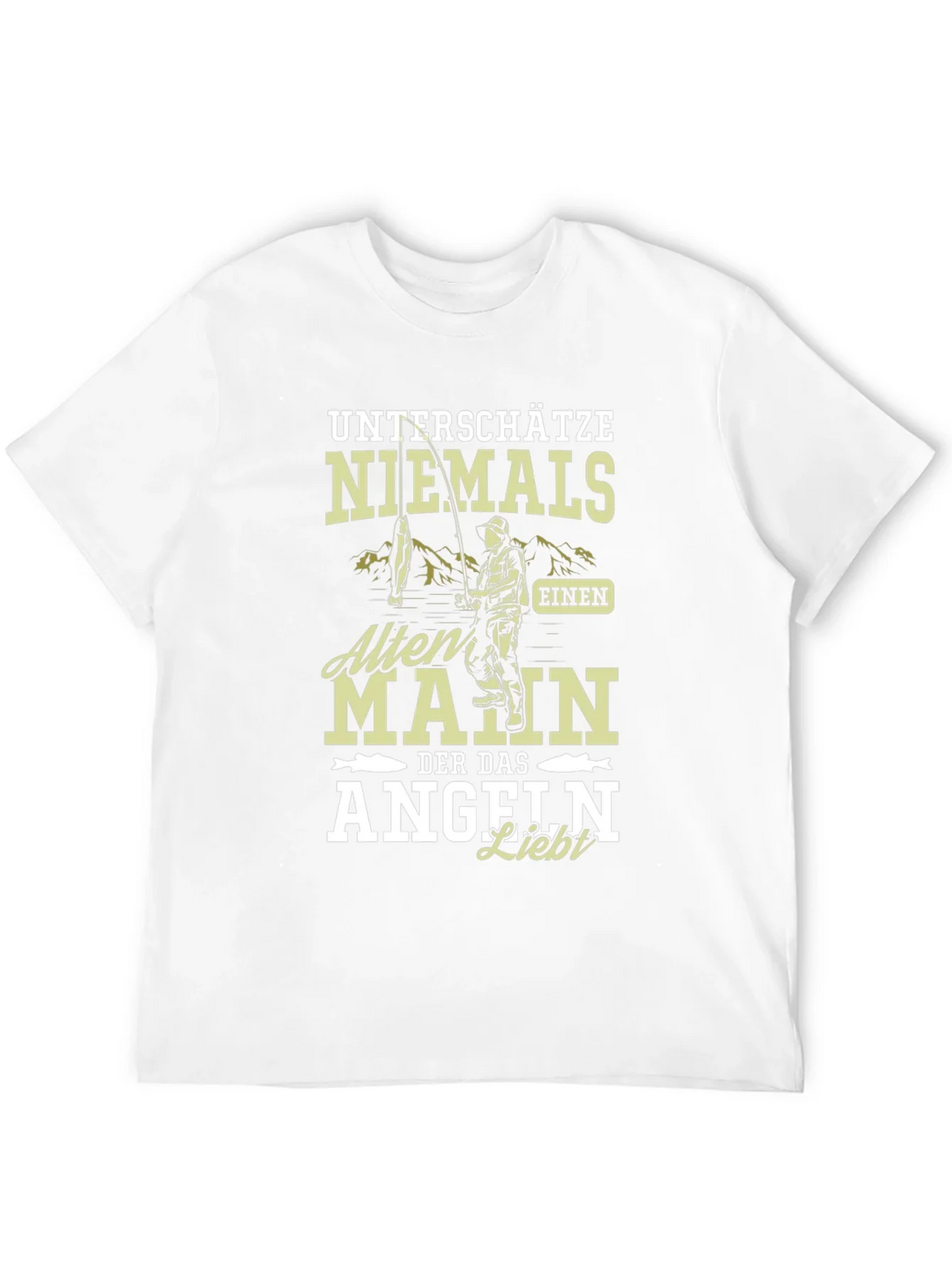 Fishing Lover T-Shirt Never Underestimate An Old Man