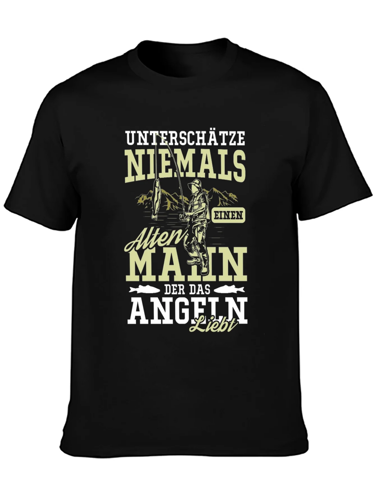 Fishing Lover T-Shirt Never Underestimate An Old Man