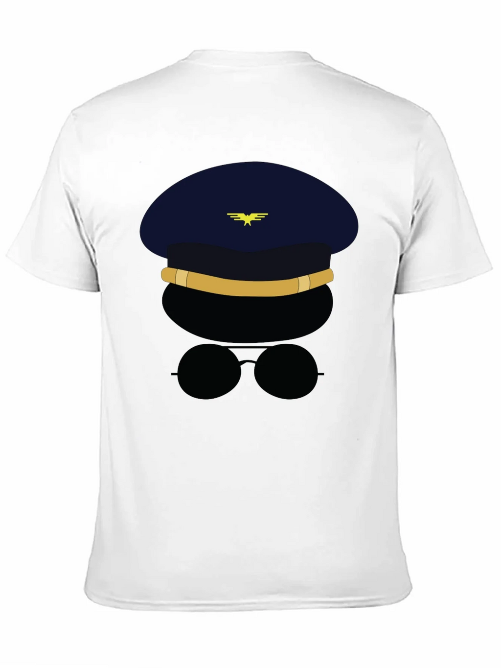 Pilot Character Graphic Black T-Shirt