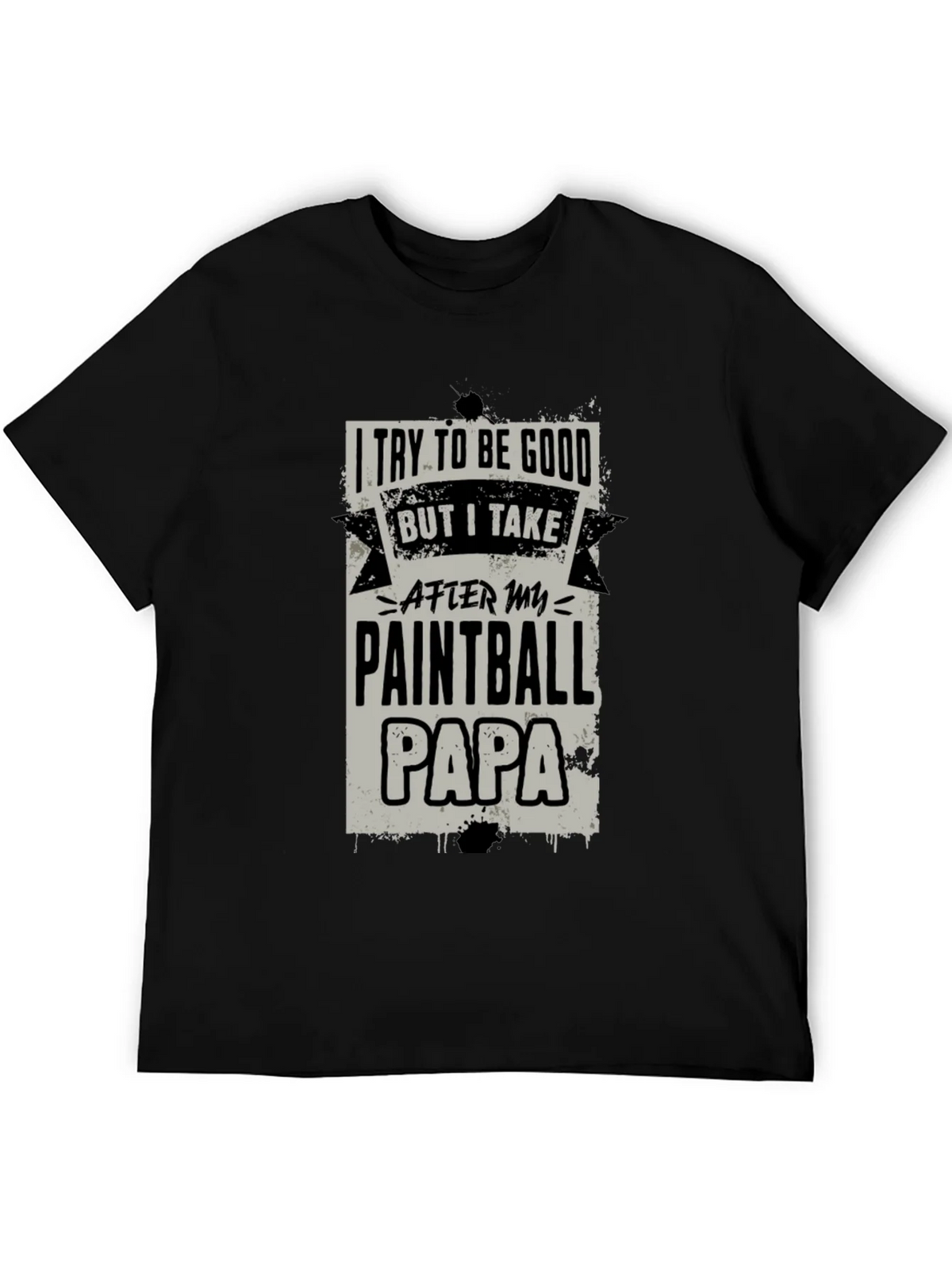 Paintball Papa Graphic Tee - Cool Dad Gift