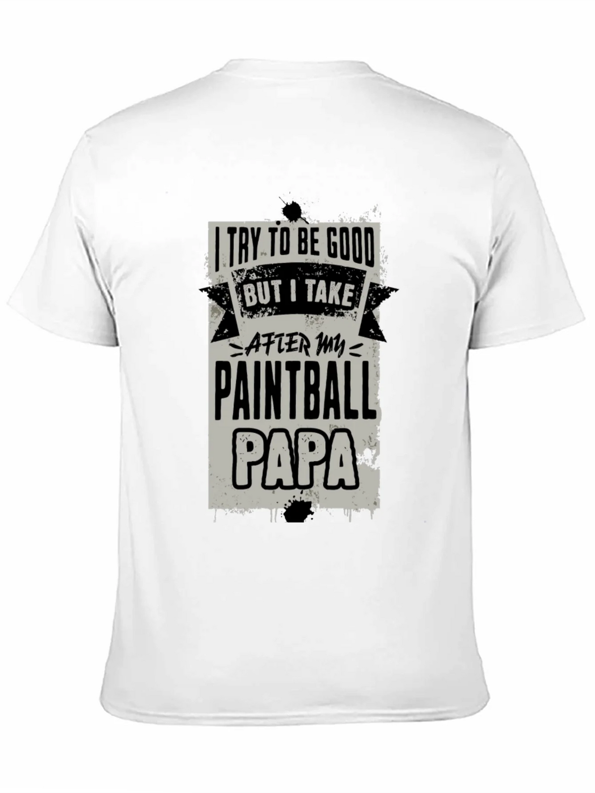 Paintball Papa Graphic Tee - Cool Dad Gift