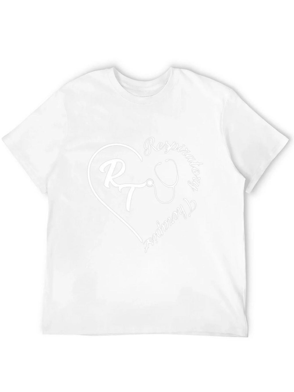 Respiratory Therapist Heart Graphic Tee - Black
