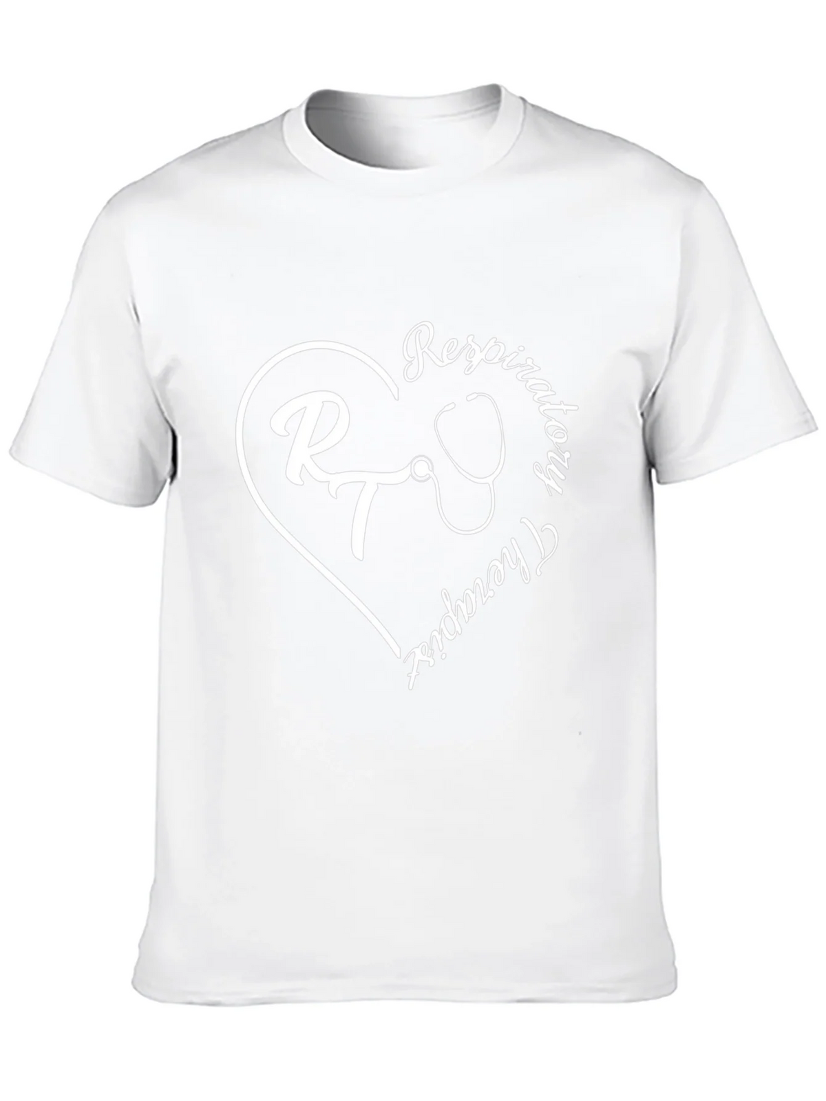 Respiratory Therapist Heart Graphic Tee - Black