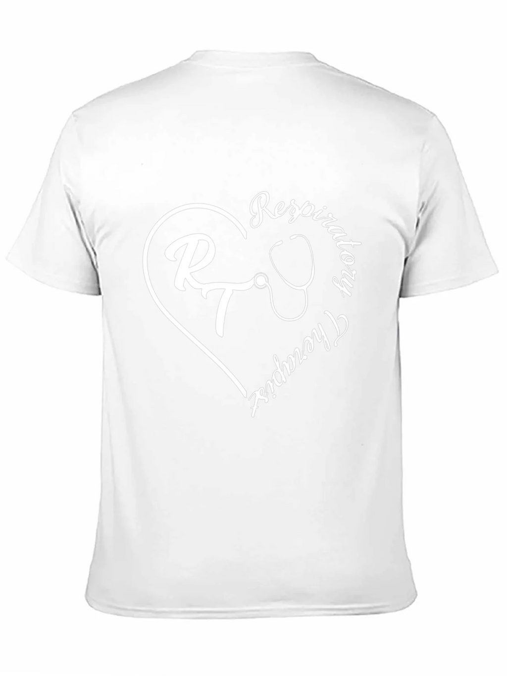 Respiratory Therapist Heart Graphic Tee - Black