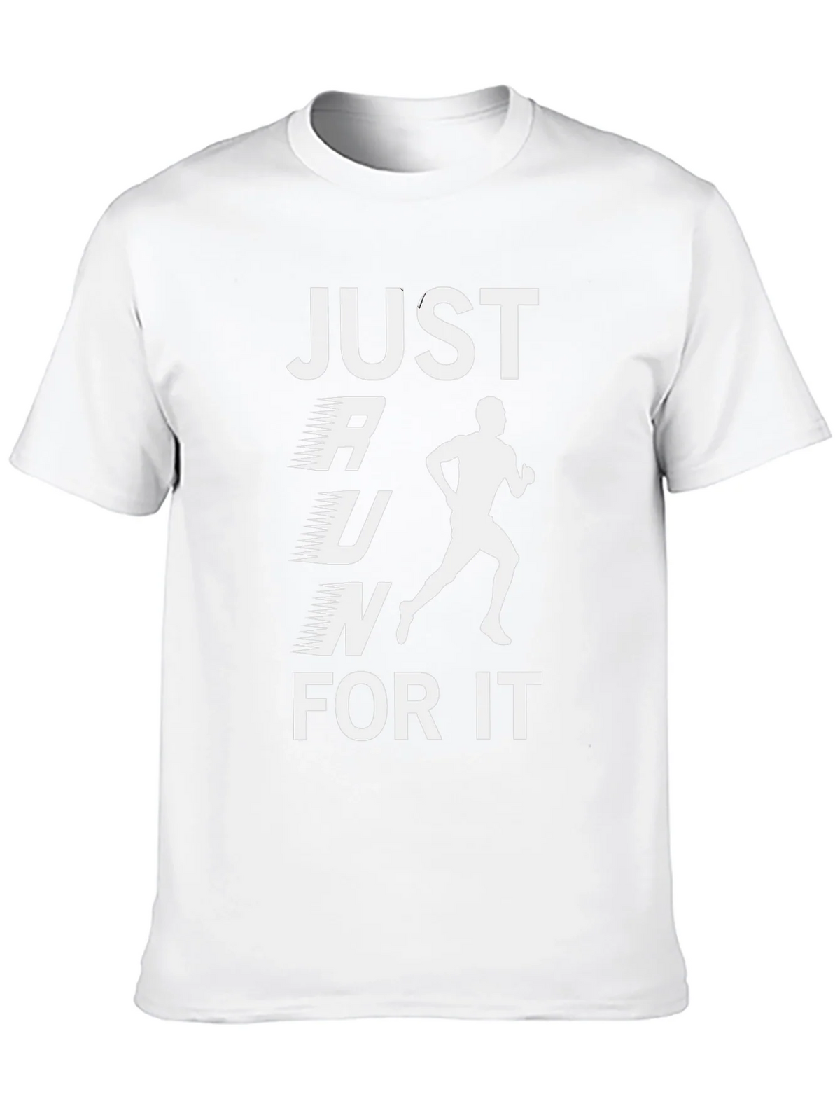 Just Run For It Black Graphic T-Shirt